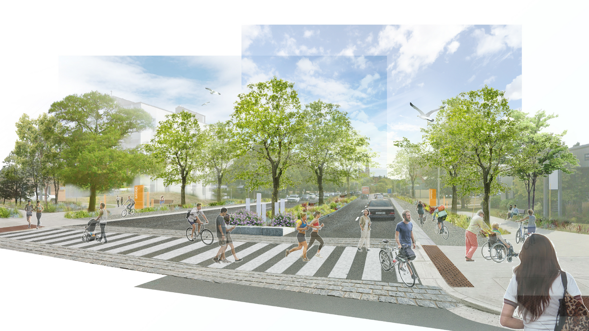 Portland unveils draft plan for redesigning one of the city's busiest corridors