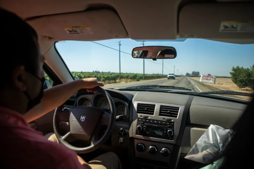 STD Investigator Hou Vang drives to a rural town in Fresno County.