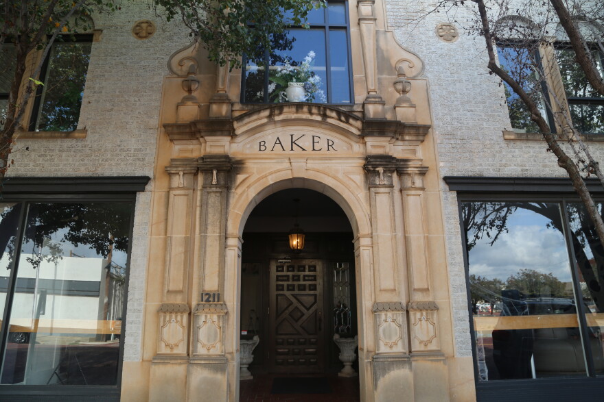 The outside of the Historic Baker Building
