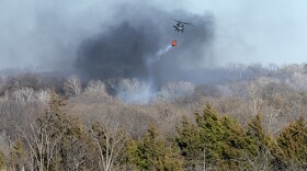 Oklahoma Army Guardsmen were called out to support local firefighters in Edmond on January 24. Eight Soldiers on two UH-60 Blackhawk helicopters equipped with Bambi Buckets flew nearly three hours and dropped 30 buckets, releasing around 19,800 gallons of water on a wildfire that engulfed houses in the area.