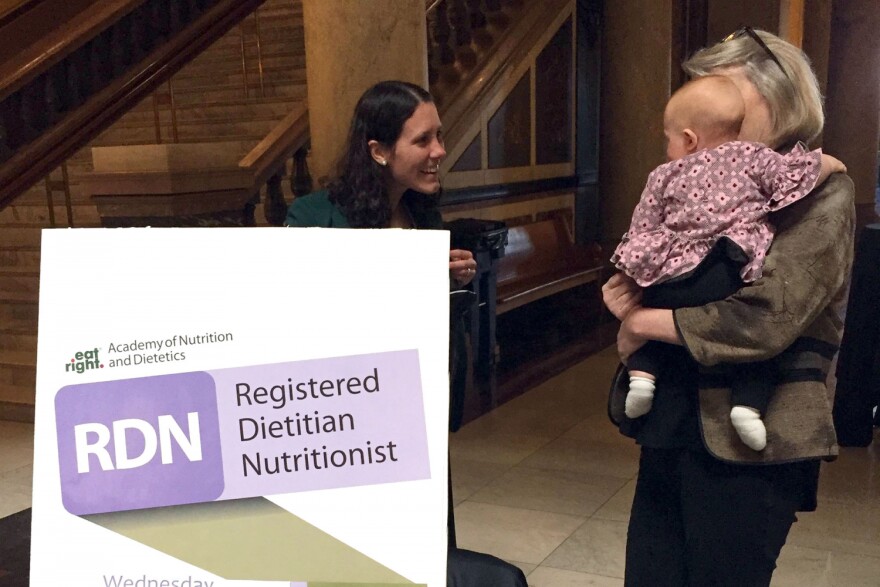 Dietitians meet at the Indiana Statehouse.