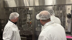 Secretary Russell Redding from the PA Department of Agriculture and Secretary Rick Siger from the PA Department of Community and Economic Development tour Reykjavik Creamery after announcing the state's Ten-Year Economic Development Strategy.