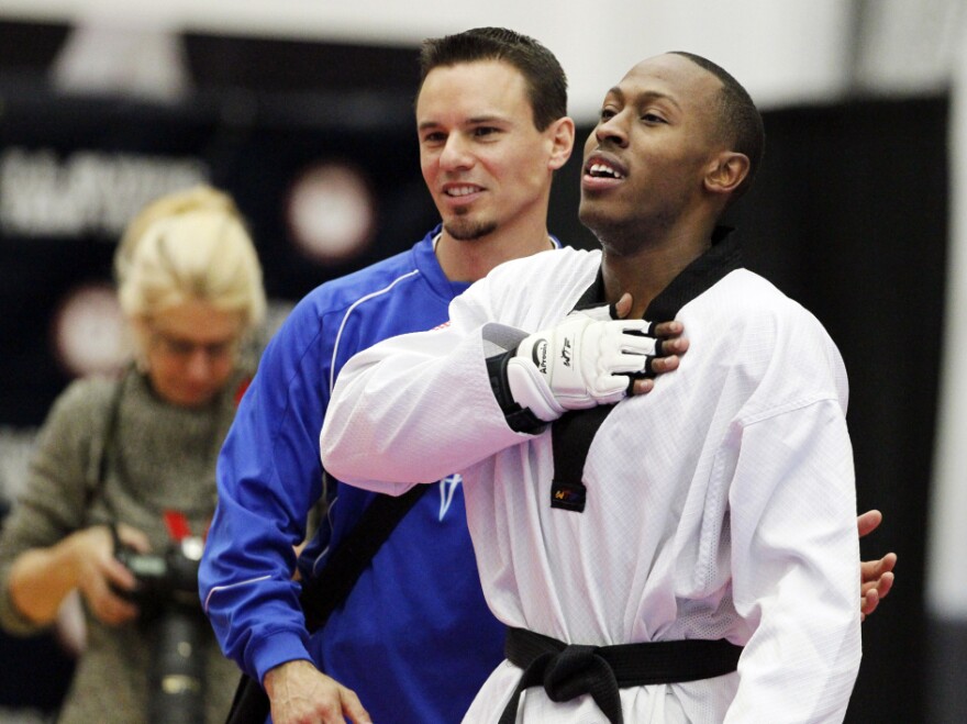 In March, Jennings earned his way to London by defeating Mark Lopez of Sugar Land, Texas, in an Olympic team trials taekwondo match.