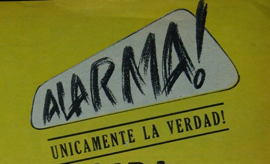 Librettist Ruben Ortiz Torres took inspiration from Mexican tabloid <em>Alarma! Unicamente la verdad!</em>