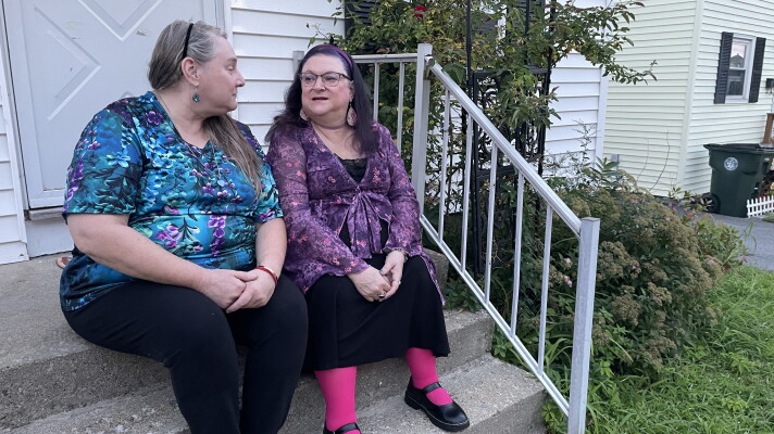 Lauranne Wingard and Cherie Greene are roommates in an apartment on Manchester's West Side. 