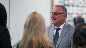 Peter Licata speaks to principals on Wednesday, June 14, 2023.