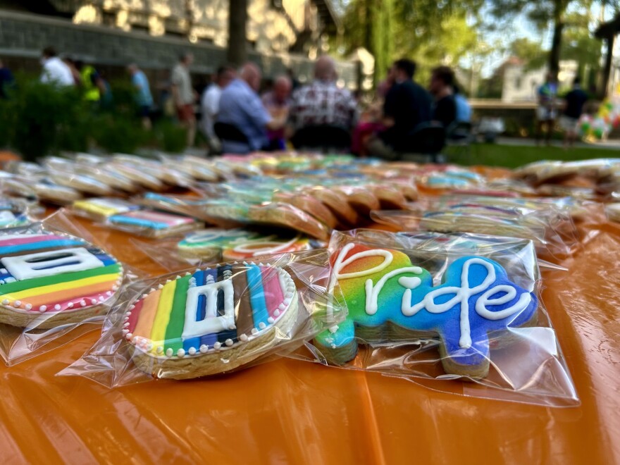 Christ & St. Luke's Episcopal Church in Norfolk is hosting a Pride Eucharist on Wednesday at 6 p.m. The photo was taken at its popular Pride potluck last spring.