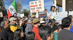 An estimated 1,000-plus people rallied at the Roundhouse for Immigrant and Workers Day of Action, Feb. 3, 2025