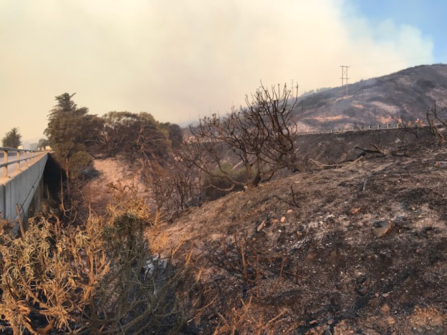 Highway 101 reopened Thursday night, after being closed since Monday afternoon by the Alisal wildfire.