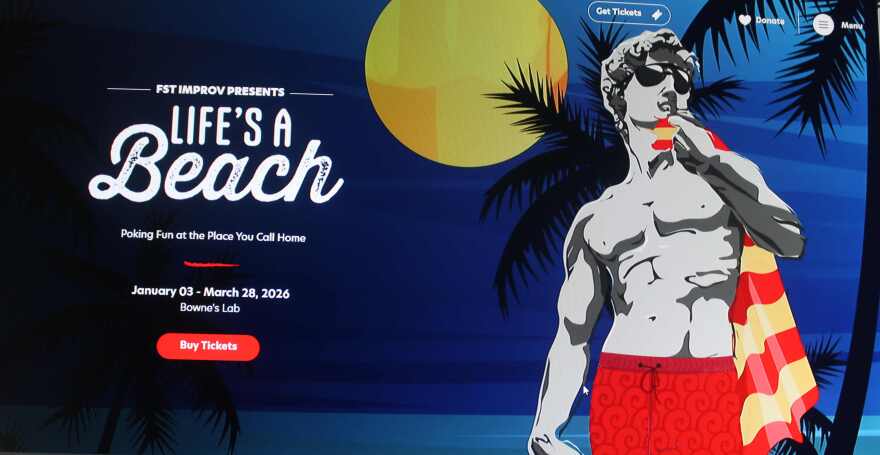 Florida Studio Theatre Graphic for 'Life's a Beach'