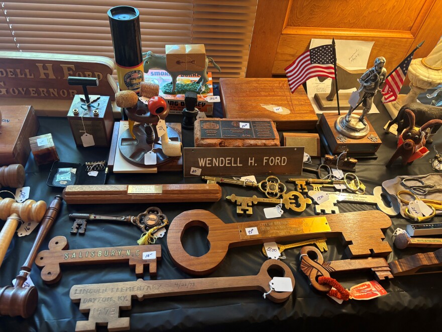 As a symbolic gesture while serving in politics, Wendell Ford received keys to cities which are included in his estate sale.
