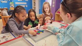 Children at the Greater Wyoming Valley Area YMCA in Wilkes-Barre play a game after school.