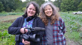 Ines Sommer, left, worked with Terra Brockman on producing the film, "Seasons of Change on Henry's Farm" that is available to audiences in all 50 states for a limited time through the Gene Siskel Film Center.