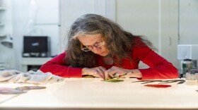 Judith Schaechter creates stained glass art.