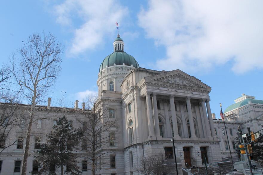 The Indiana Statehouse.