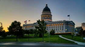 The Utah State Capitol building. 