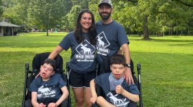 Catherine and Mike Ray with their two boys, Louie and JP.