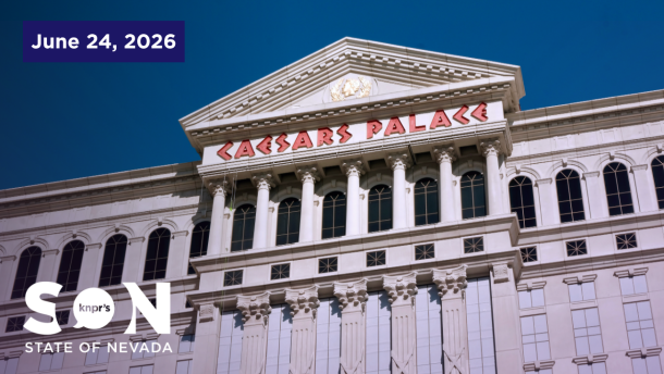 Facade of Caesars Palace.