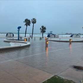 Flooding along Clearwater Beach
