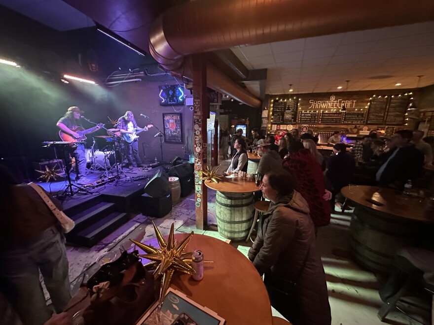 ShawneeCraft Brewing Company features live music in the brewery and taproom.