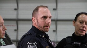 Lt. Brian Fuchs with the Anchorage Police Department oversees the city's Homeless Outreach Prevention and Engagement team. (Wesley Early/Alaska Public Media)