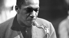John Coltrane performs in West Germany, in 1959.