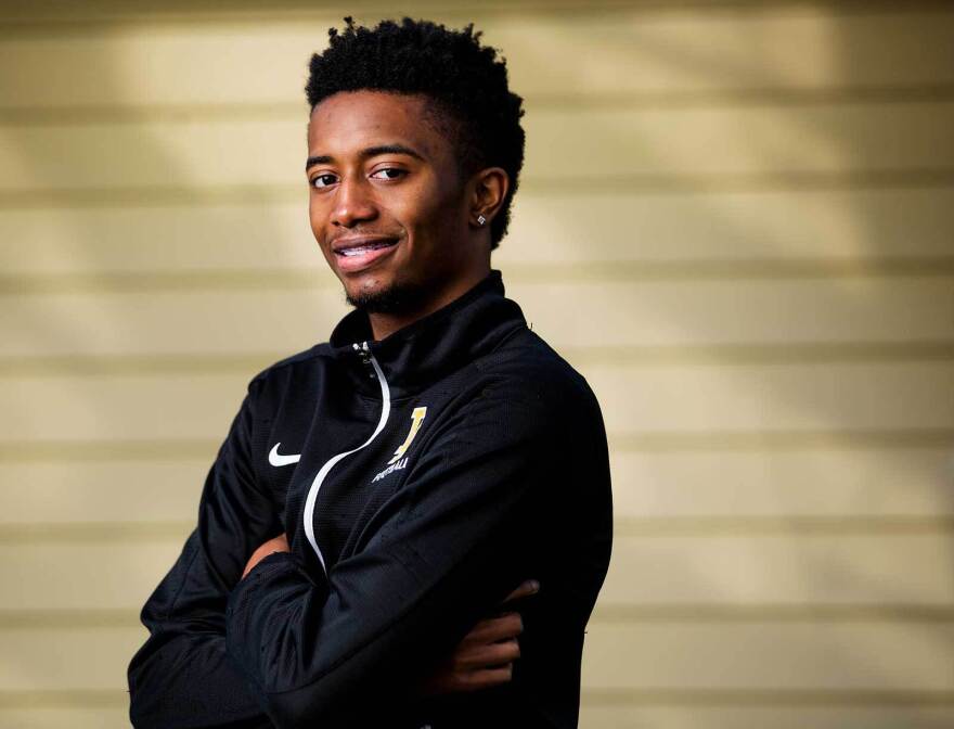 Juwaan Terry is an 18-year-old senior at Lincoln High School in Tacoma. He plays cornerback on the school's football team, which is starting its season Feb. 1.