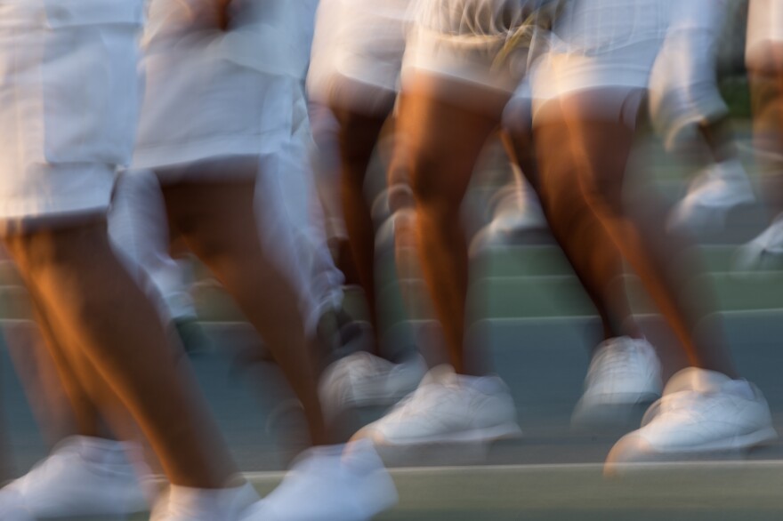 Although many of the line dances are not cardio intensive, they rely on fancy footwork and moves that count as moderate exercise.