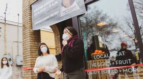  Alita Kelly along with co-founder Khara Dewit, at the grand opening of South East Market in Grand Rapids earlier this year.