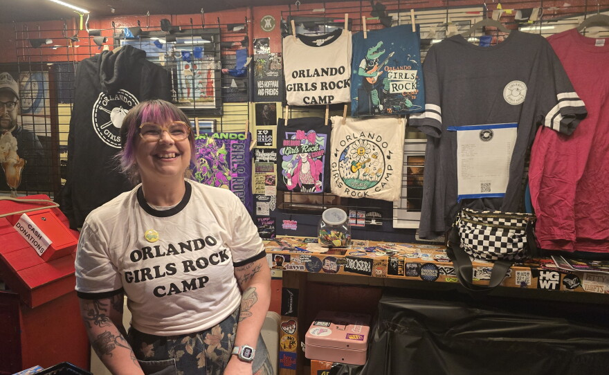 Gina Ortiz is a member of Double Bubble and one of the founders of Orlando Girls Rock Camp.