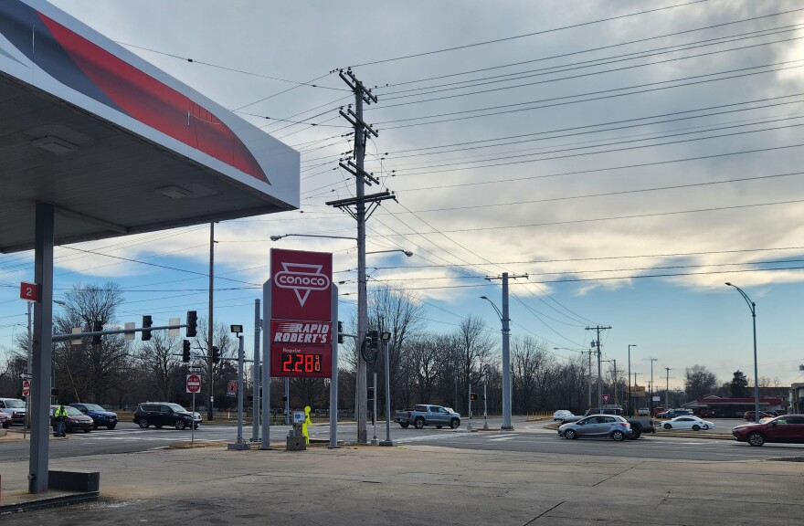 The intersection of Grand St. and Campbell Ave. in Springfield, Mo. looking southeast on December 17, 2025.