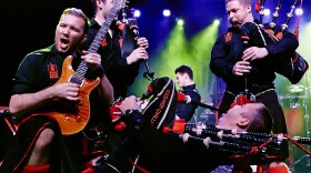 Close, but not quite: Red Hot Chilli Pipers perform live.