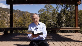 Poet Laureate Arthur Sze records a poetry reading at the Randall Davey Audubon Center and Sanctuary in Santa Fe, New Mexico, March 11, 2026.