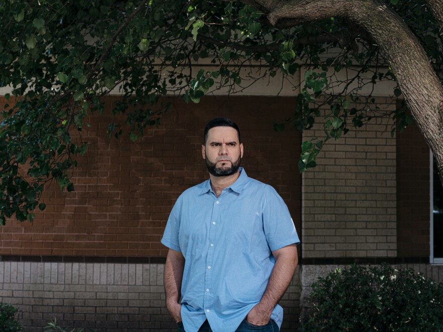 Angel Salva suffers from chronic pain from his neck to his lower back. It forced him out of the Air Force after a dozen years in the service. He has reentered the workforce as an IT specialist for a defense contractor.