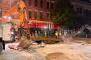 Crews work to repair a water main along Monroe St. in downtown Springfield on Aug. 27, 2026.