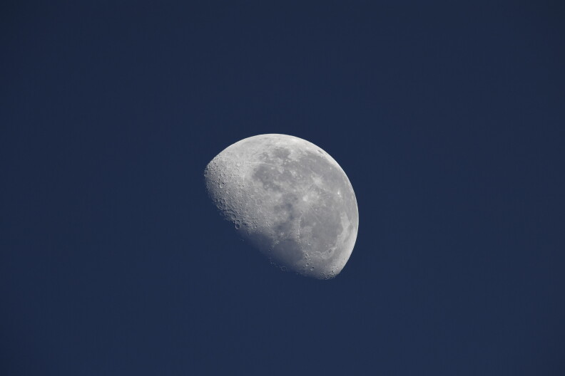 A picture of the moon.