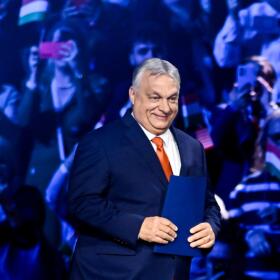 Hungary's Prime Minister Viktor Orban smiles before a pre-election rally in Budapest, Hungary, Tuesday, April 7, 2026. (Denes Erdos/AP)