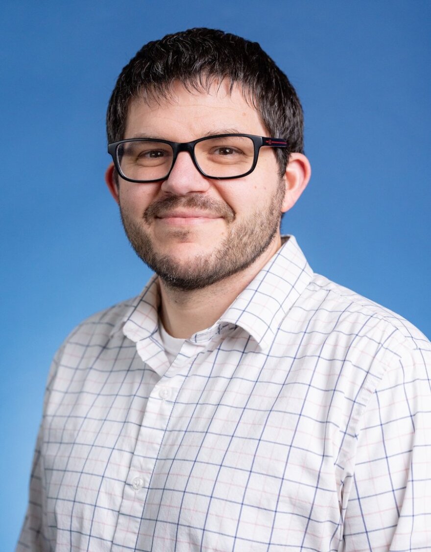 Ryan Steed, Ph.D., professor of chemistry and biochemistry and co-investigator on UNC Asheville's research into fighting drug-resistant bacteria