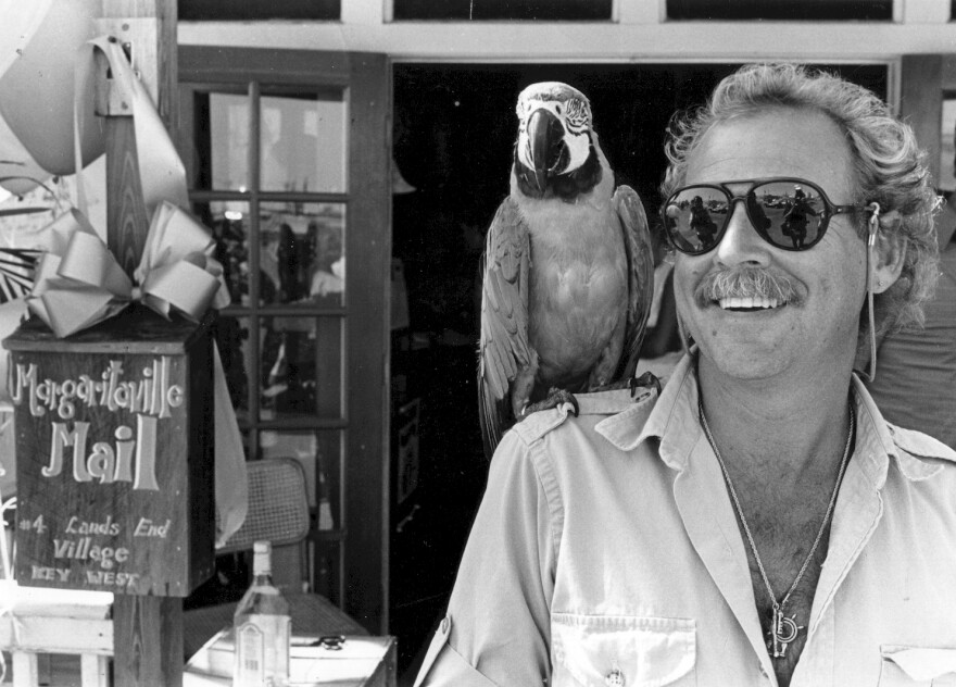 Jimmy Buffett and Parrot friend