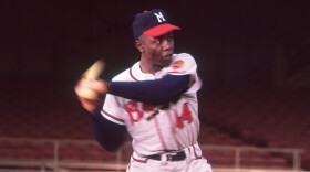 Legendary baseball player Hank Aaron has died at the age of 86. CREDIT: Hulton Archive/Getty Images