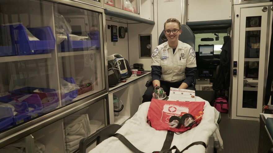 Paramedic Natalie Perry created Project Daphne, which provides emergency medical services for working dogs and household dogs and cats.
