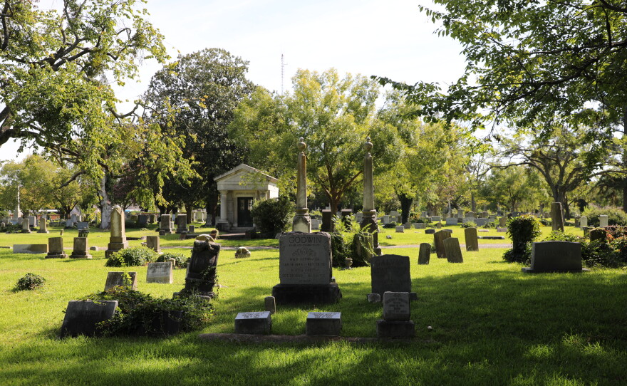 Graves at Norfolk's Elmwood Cemetery in September 2026.