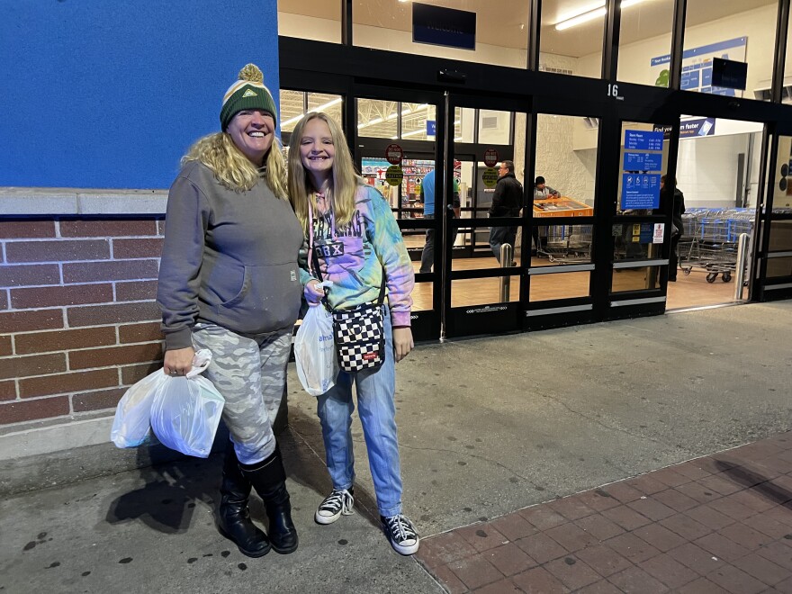 April and Adisson say they plan to do Black Friday shopping every year from now as a way of bringing them together.