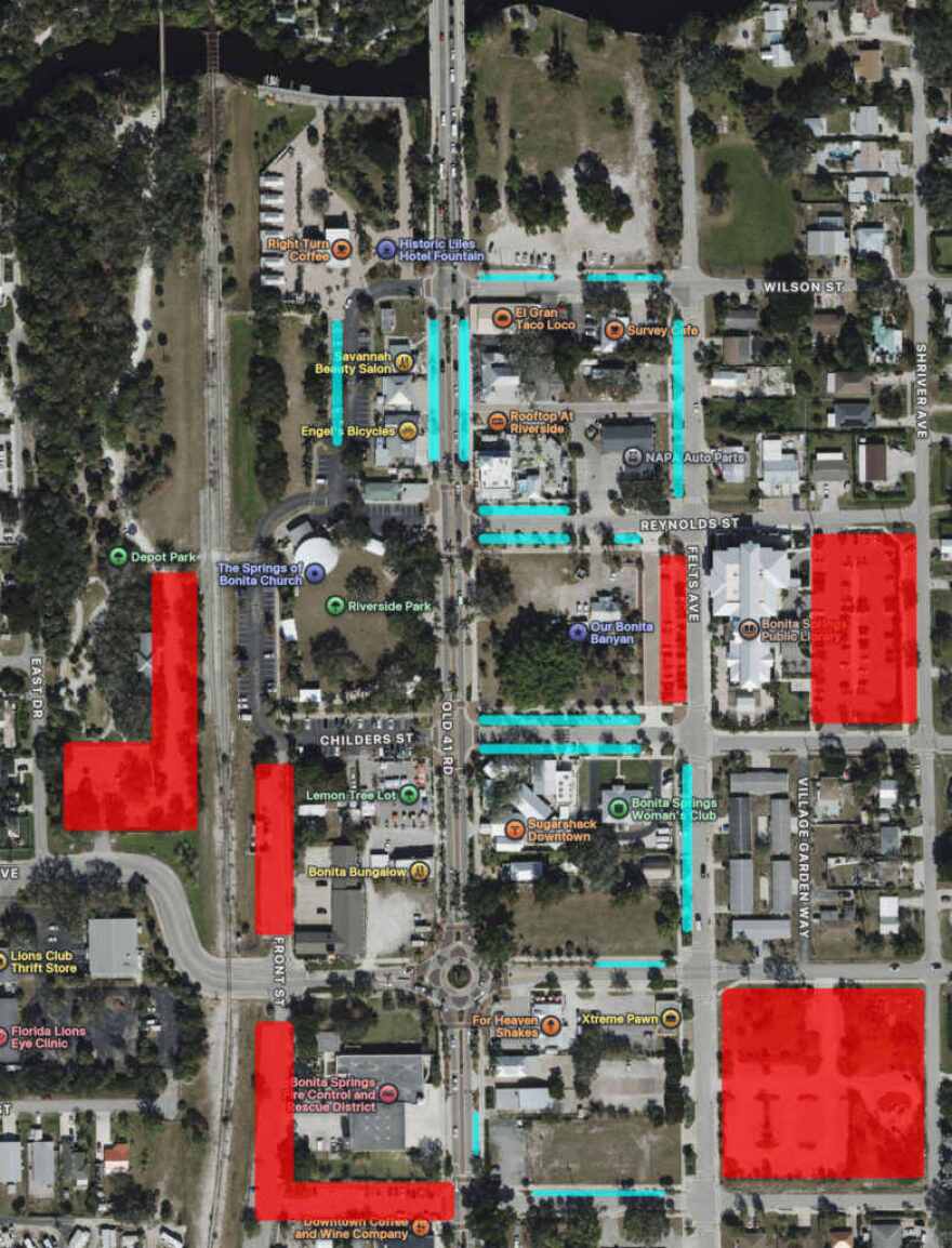 Festival map for Bonita Springs National Art Festival.