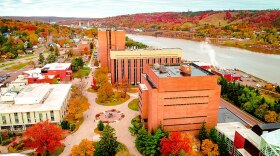 Michigan Tech University from an aerial view