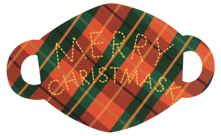 "Merry Christmask," illustrated and designed by Mimi Kim