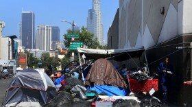 California Gov. Gavin Newsom said his state budget will include more than $1 billion directed toward homelessness (Frederic J. Brown/AFP/Getty Images)