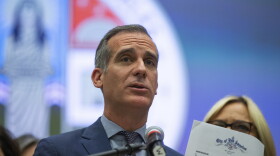 Los Angeles Mayor Eric Garcetti. (Damian Dovarganes/AP)