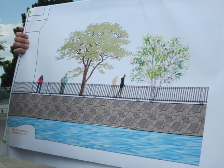 City renderings of future boardwalk along Erie Basin Marina