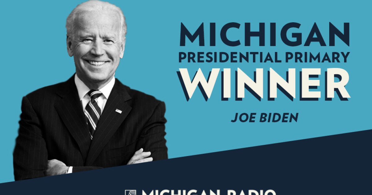 Former Vice President Joe Biden wins Michigan's Democratic presidential